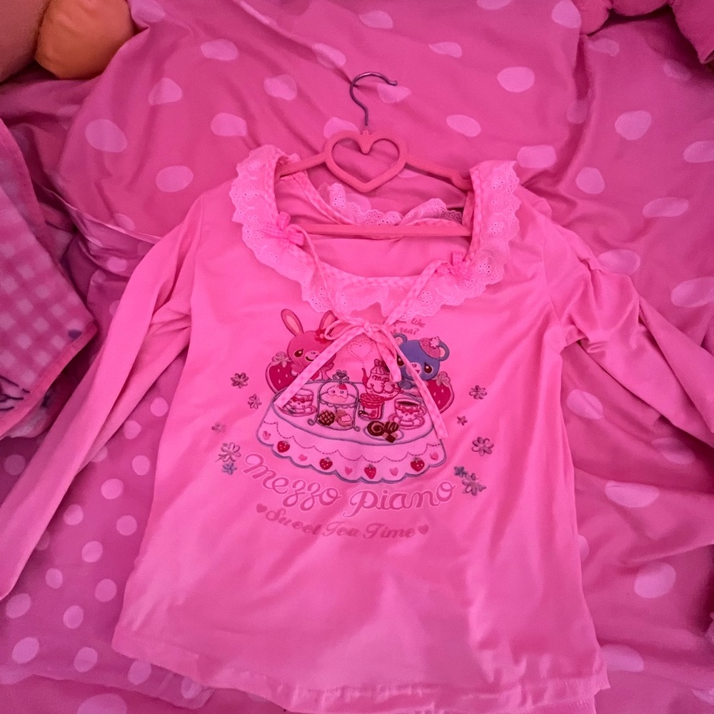 Pink Long Sleeve Top